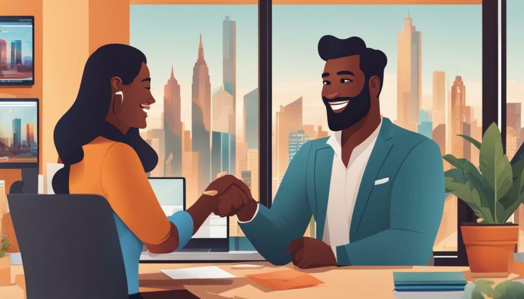 Satisfied client with a local web designer