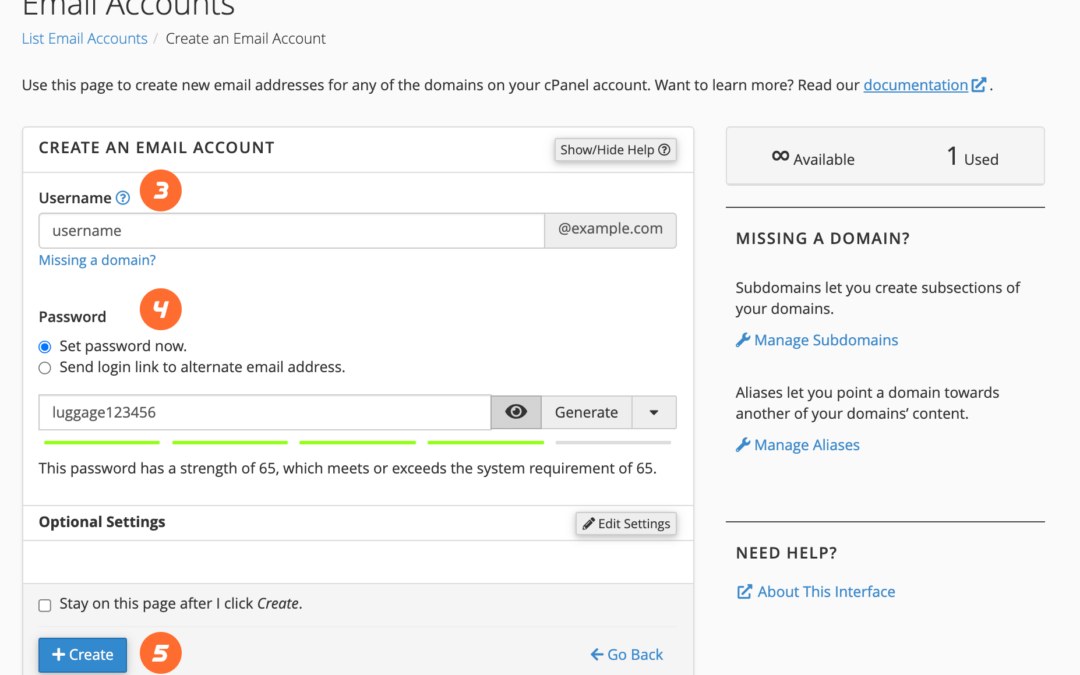 Setting Up and Managing Email Accounts in cPanel